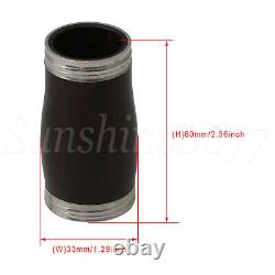 10 Pieces Black Clarinet Barrels for Tuning Tube Pitch Supply 2.36x1.3 Inch