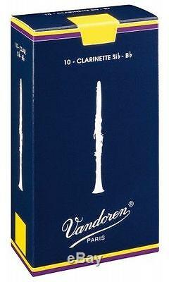 10 Vandoren Traditional Clarinet Reeds Strength 1.5 3 Same Day P+P