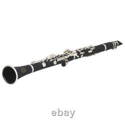 17-Key BB Flat Clarinet Black Professional Clarinet for Students Adults and Kids