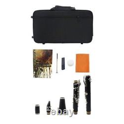 17 Key Bb Flat Clarinet Bakelite Clarinet with Plating Button with Clarinet Case