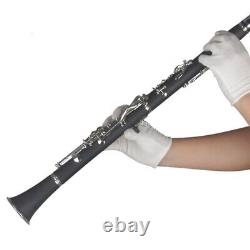 17 Key Bb Flat Clarinet Bakelite Clarinet with Plating Button with Clarinet Case