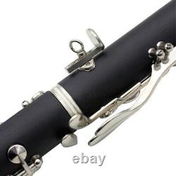 17 Key Bb Flat Clarinet Bakelite Clarinet with Plating Button with Clarinet Case