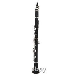 17 Key Descending B Tone Bakelite Clarinet With Reeds Cleaning Cloth GFL