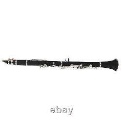 17 Key Descending B Tone Bakelite Clarinet With Reeds Cleaning Cloth GFL