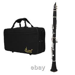 17 Key Descending B Tone Bakelite Clarinet With Reeds Cleaning Cloth GFL