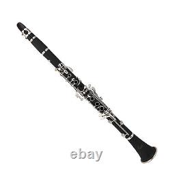 17 Key Descending B Tone Bakelite Clarinet With Reeds Cleaning Cloth GFL