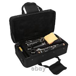 17 Key Descending B Tone Bakelite Clarinet With Reeds Cleaning Cloth GFL