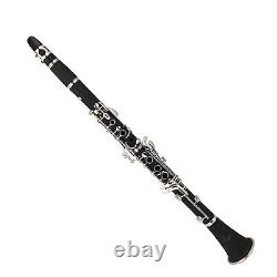 17 Key Descending B Tone Bakelite Clarinet With Reeds Cleaning Cloth SG5