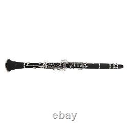 17 Key Descending B Tone Bakelite Clarinet With Reeds Cleaning Cloth SLS