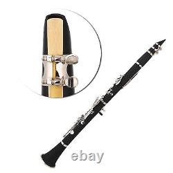 17 Key Descending B Tone Bakelite Clarinet With Reeds Cleaning Cloth TDM
