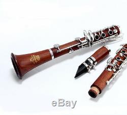 17 Key Handwork Wood B Flat Professional Musical instrument Clarinet #