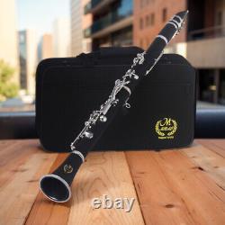 17-Key Wooden Clarinet Beginner Student Clarinet for Students Adults and Kids