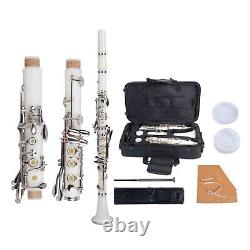 17 Keys B Flat Bakelite Clarinet with Cleaning Cloth Gloves Instruments Kit