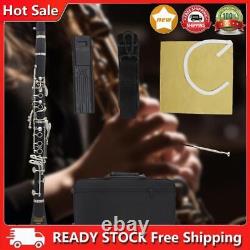 17 Keys Bb Clarinet Black Professional Clarinet Durable for Adults Kids Students