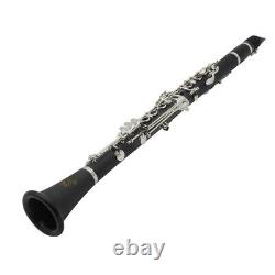 17 Keys Ebonite Clarinet Black Orchestra Musical Instrument for Beginners UK