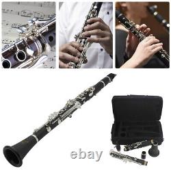 17 Keys Tenor Clarinet with Strap & Cleaning Cloth for Adults Kids Students Hot