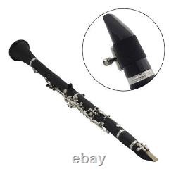 17 Keys Tenor Clarinet with Strap & Cleaning Cloth for Adults Kids Students Hot
