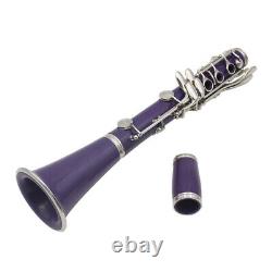 17 bB Flat Soprano Binocular Clarinet ABS with 10 Reeds Screwd K8O9