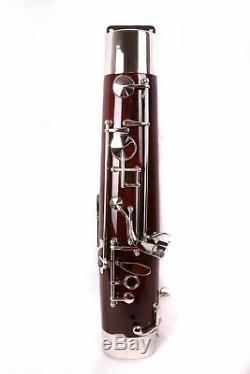 26 key maple wood C key bassoon with cupronickel parts