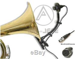 2pcs Instrument Mic Horns Saxophones Trumpet Tuba Drum Clarinet Shure TA4F