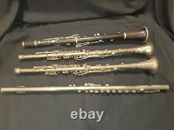 3 Clarinets (Cavalier, Dorsay, unbranded) 1 (Camelot) Flute D4