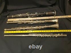 3 Clarinets (Cavalier, Dorsay, unbranded) 1 (Camelot) Flute D4