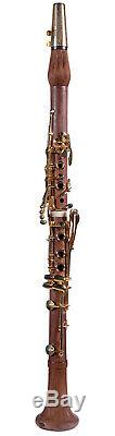 A Clarinet La Boehm FRENCH system Cocobolo wood Gold keys A (La) NEW