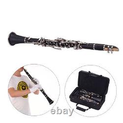 ABS 17- Clarinet Bb Flat with Carry Cleaning Cloth B4N1