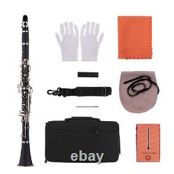 ABS 17- Clarinet Bb Flat with Carry Cleaning Cloth B4N1