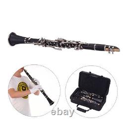 ABS 17- Clarinet Bb Flat with Carry Cleaning Cloth P3O9