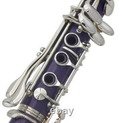 ABS Bb B-Flat Clarinet Binocular with Case Gloves 10 Reeds Screwdriver UK K9H5