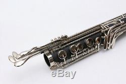 Advance Bass Clarinet Low c Bb key Ebonite Wood Professional With Pads Case