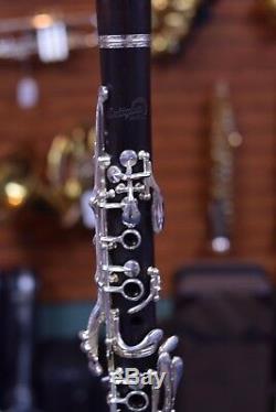 Antigua Winds CL3230S Backun Bb Wood Clarinet Silver Plated Keys with Case