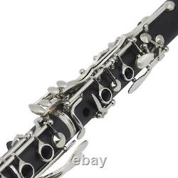 B Flat Beginner Clarinet Portable with Strap Musical Instruments for Beginners