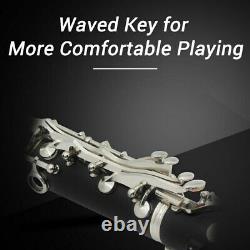B-Flat Clarinet Ebonite 17 Keys System with Case Shoulder Straps Screwdriver RN