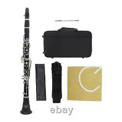 B Flat Clarinet with Strap Bakelite Tube Beginners Practice for Children Stage