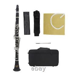 B Flat Clarinet with Strap Bakelite Tube for Professionals Beginners