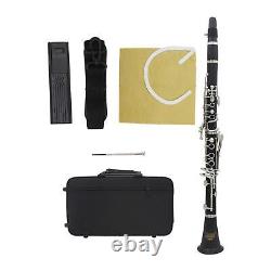 B Flat Clarinet with Strap Bakelite Tube for Professionals Beginners Holiday