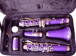 BRAND NEW PURPLE BAND CLARINETS WithCASE. APPROVED+WARRANTY
