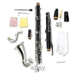 Bass Clarinet Low C Student Clarinet rich tone exquisite Nickel Plated keys