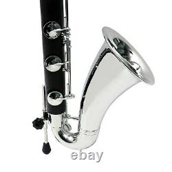 Bass Clarinet Low C Student Clarinet rich tone exquisite Nickel Plated keys