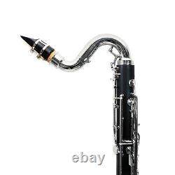 Bass Clarinet Low C Student Clarinet rich tone exquisite Nickel Plated keys