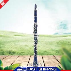 Bb Clarinet 17 Keys with Case Woodwind Instrument Barrels/Reeds (Dark Blue)