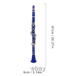 Bb Clarinet 17 Keys with Case Woodwind Instrument for Beginners and Students