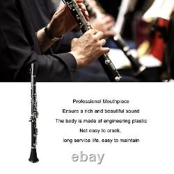 Bb Clarinet Engineering Plastic Ni Plated Key Professional Clarinet With Glo Blw