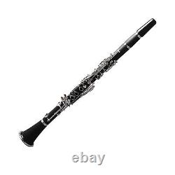 Bb Clarinet Engineering Plastic Ni Plated Key Professional Clarinet With Glo HEN