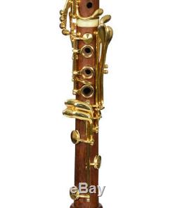 Bb Clarinet Sib Boehm FRENCH system Cocobolo wood Gold keys B flat NEW