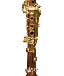 Bb Clarinet Sib Klarnet Boehm system Cocobolo wood Gold B flat NEW