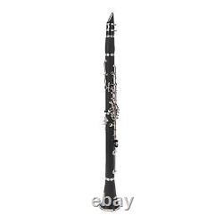 Bb Clarinet Sturdy Black Professional Woodwind Instrument Set For
