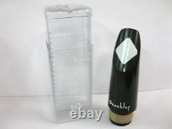Beechler White Diamond Inlay Alto Sax Hard Rubber Mouthpiece- Medium Bore